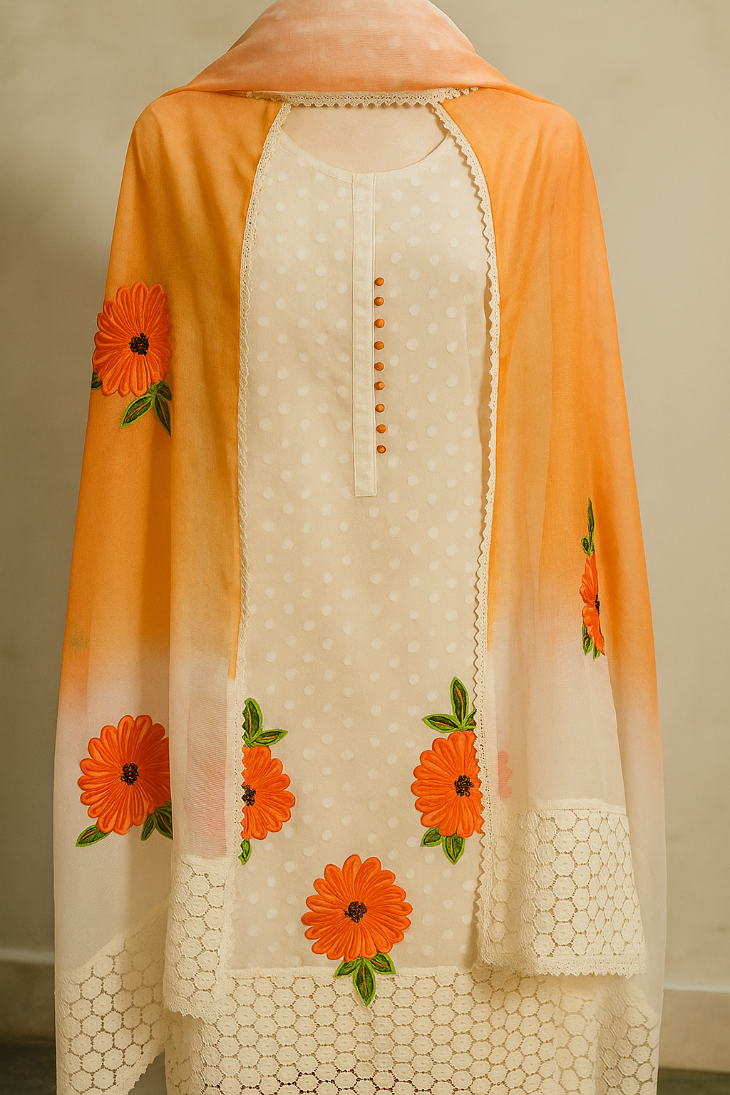 Sunshine Blossom Cotton Suit Set