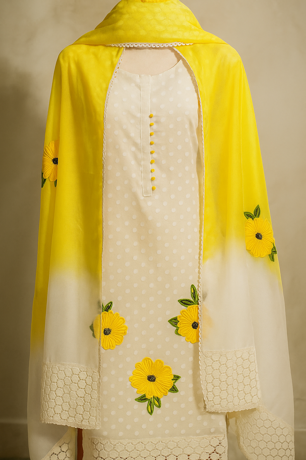 Sunshine Blossom Cotton Suit Set