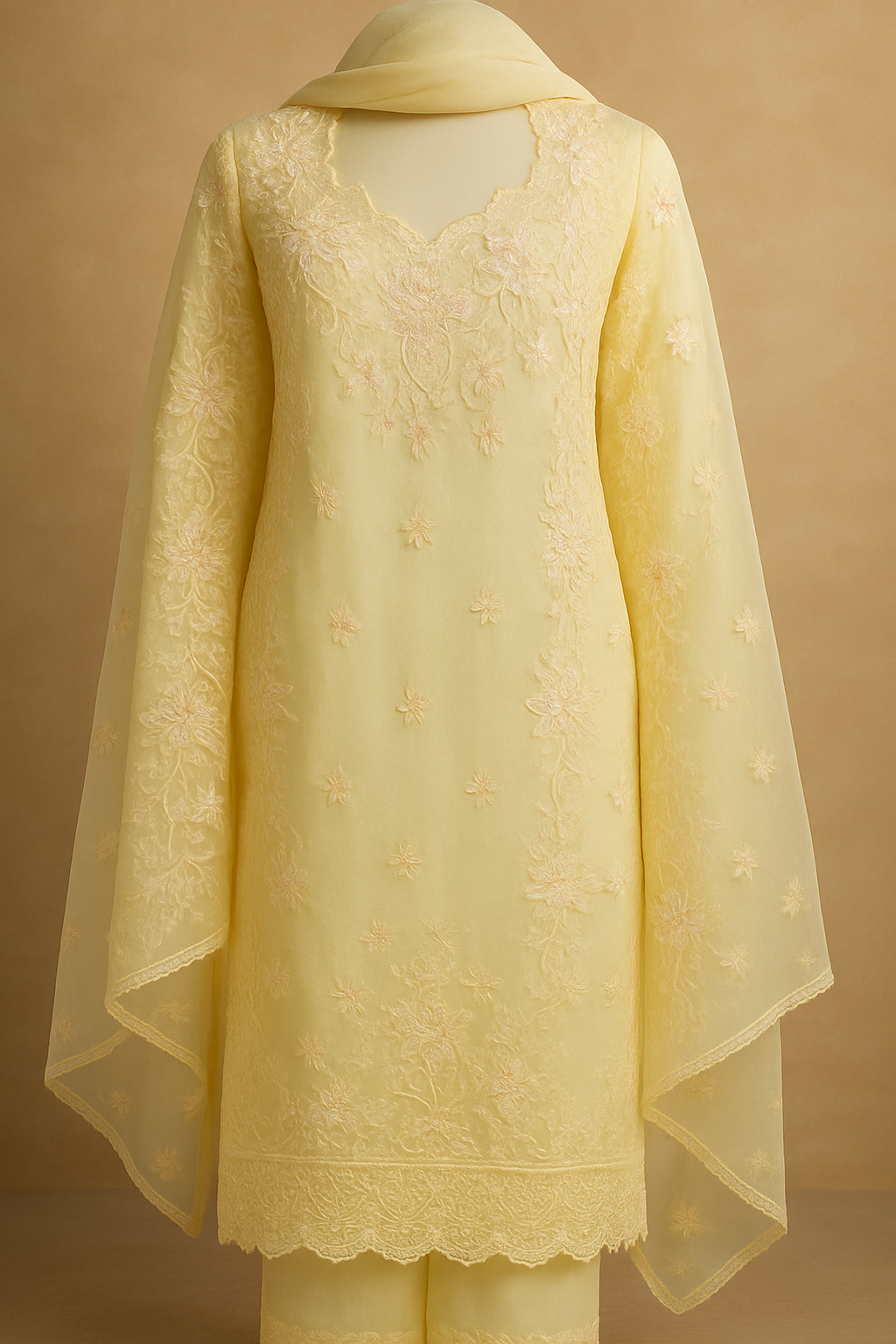 Viscose Organza semi stitched Suit