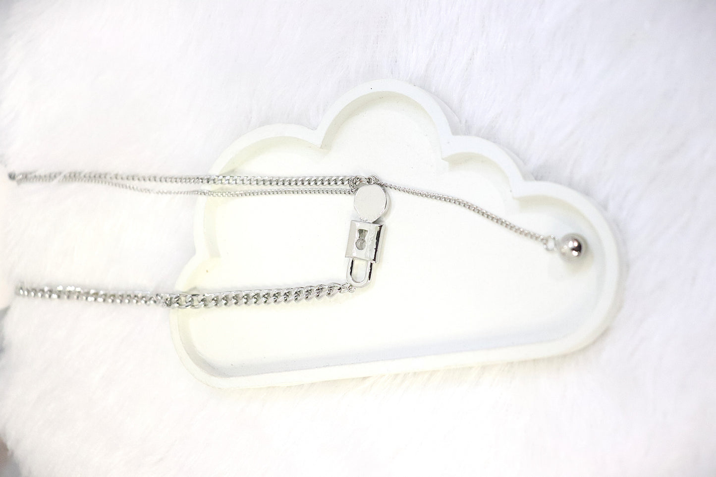 Adjustable Silver-Tone Dual Chain Necklace