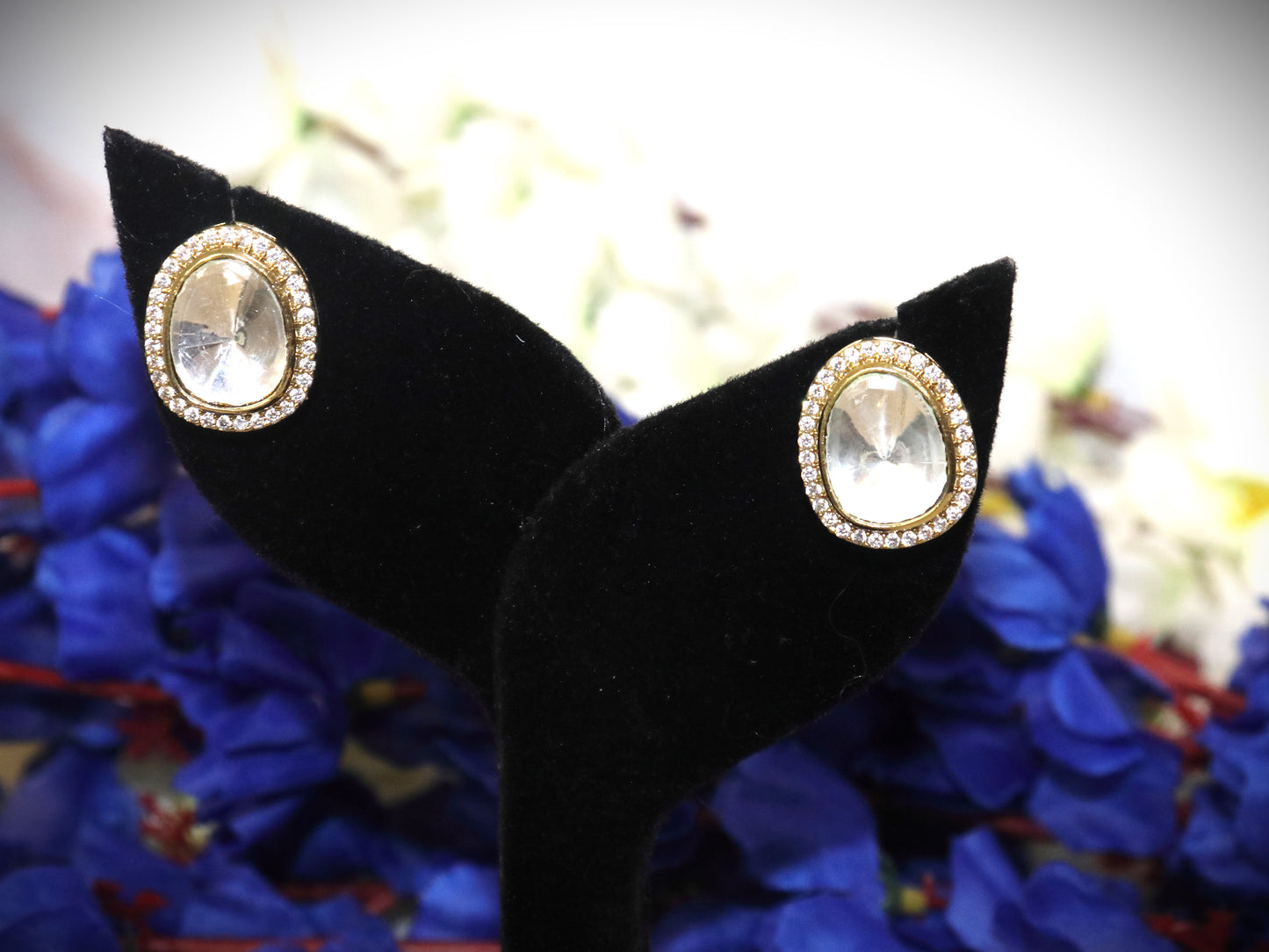 Classic Kundan Stud Earrings
