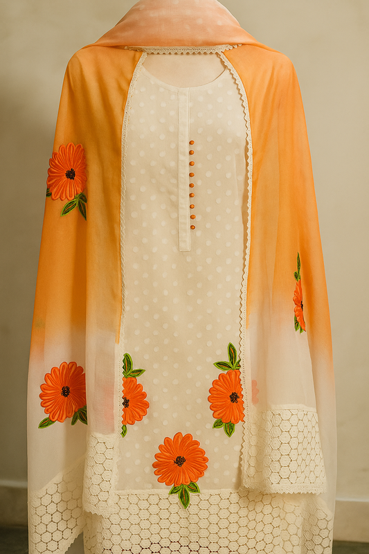 Sunshine Blossom Cotton Suit Set