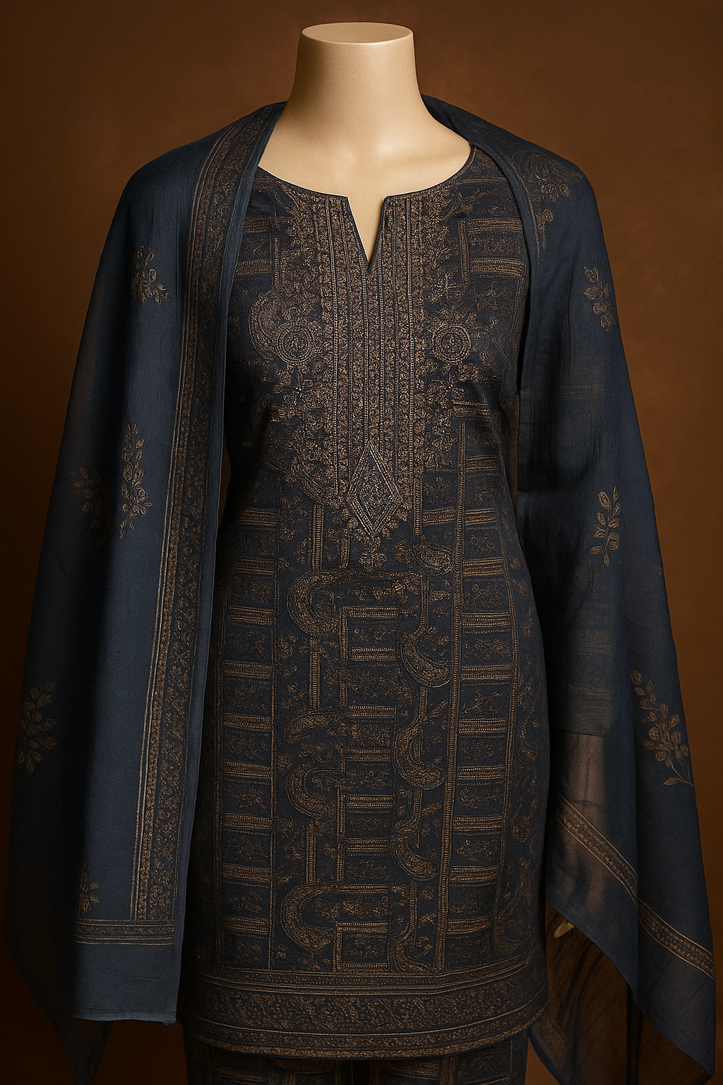 Elegant Pure Jam Cotton Suit