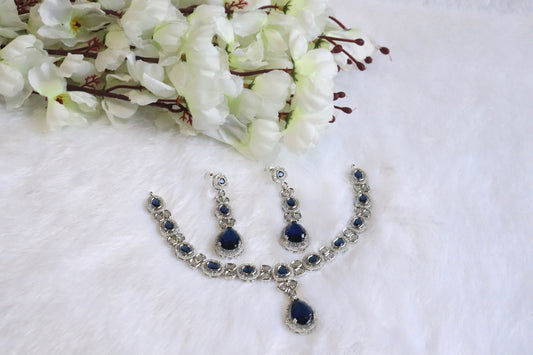 Royal Blue Elegance Necklace Set