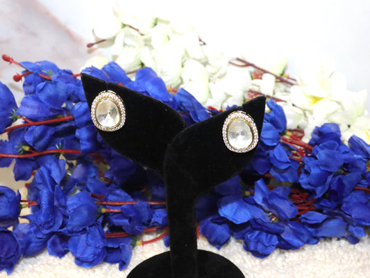 Classic Kundan Stud Earrings